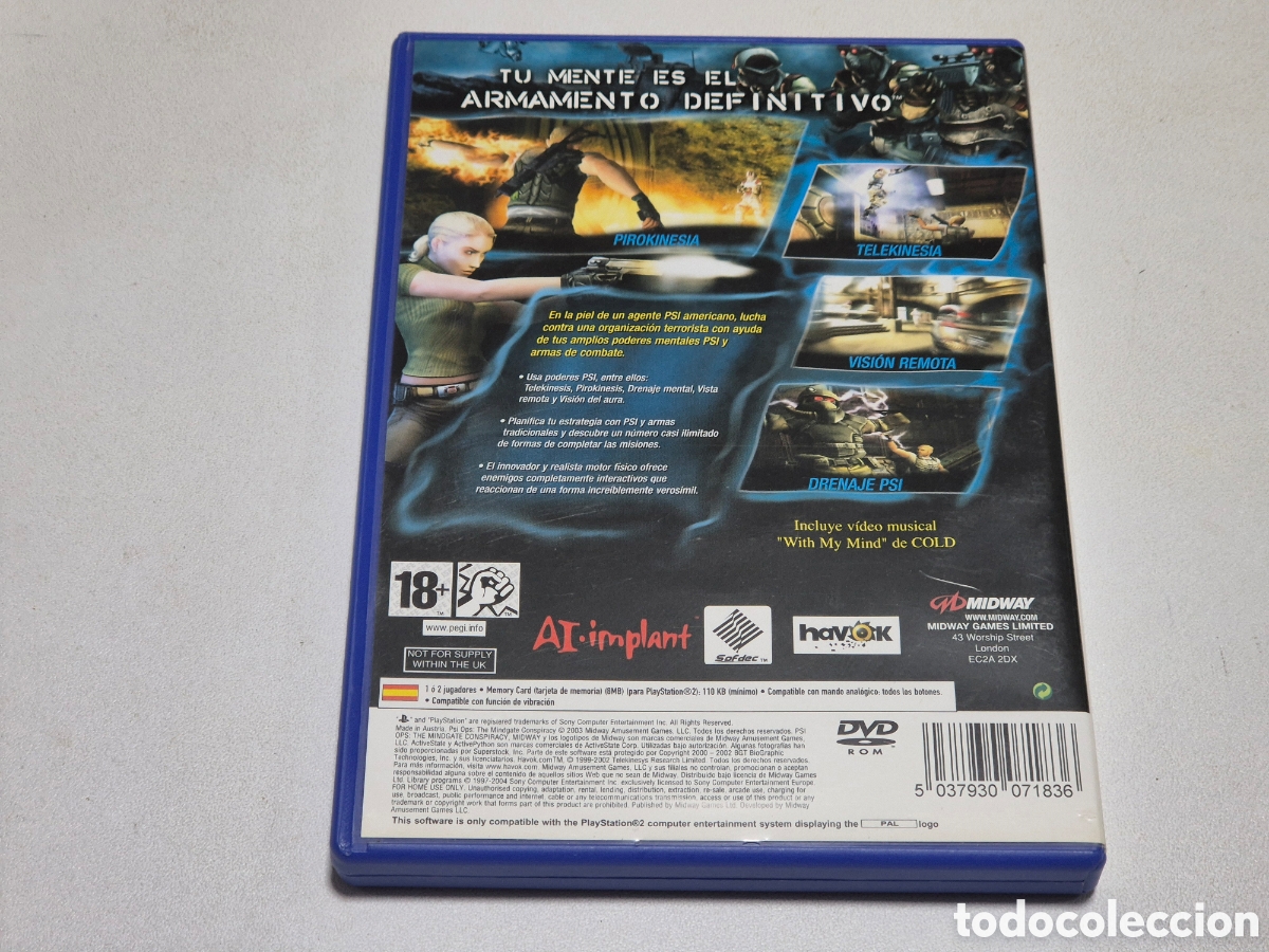 Videojuegos y consolas: PSI-OPS THE MINDGATE CONSPIRACY - Foto 2