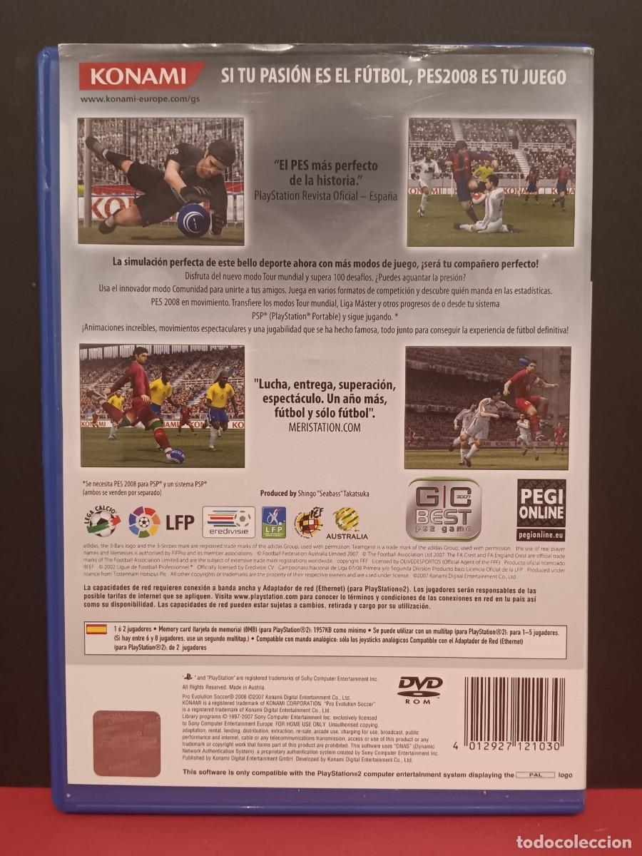 Videojuegos y consolas: JUEGO PLAYSTATION PS2 PES 2008 PRO EVOLUTION SOCCER - Foto 3