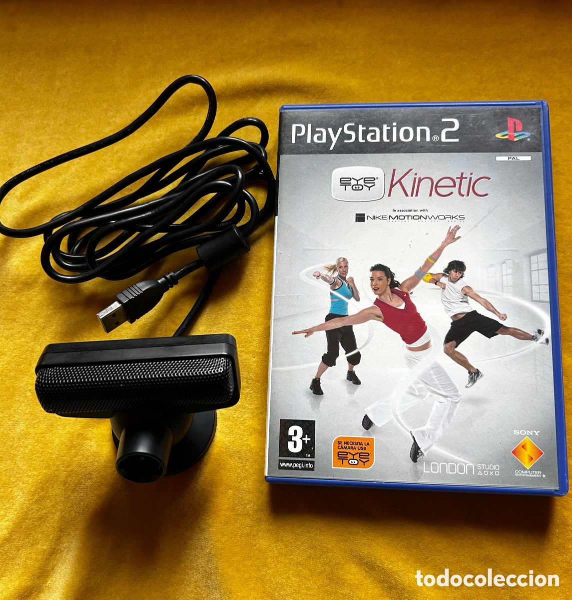 Videojuegos y consolas: Pack PS2 Kinetic + C&aacute;mara EyeToy - Foto 1