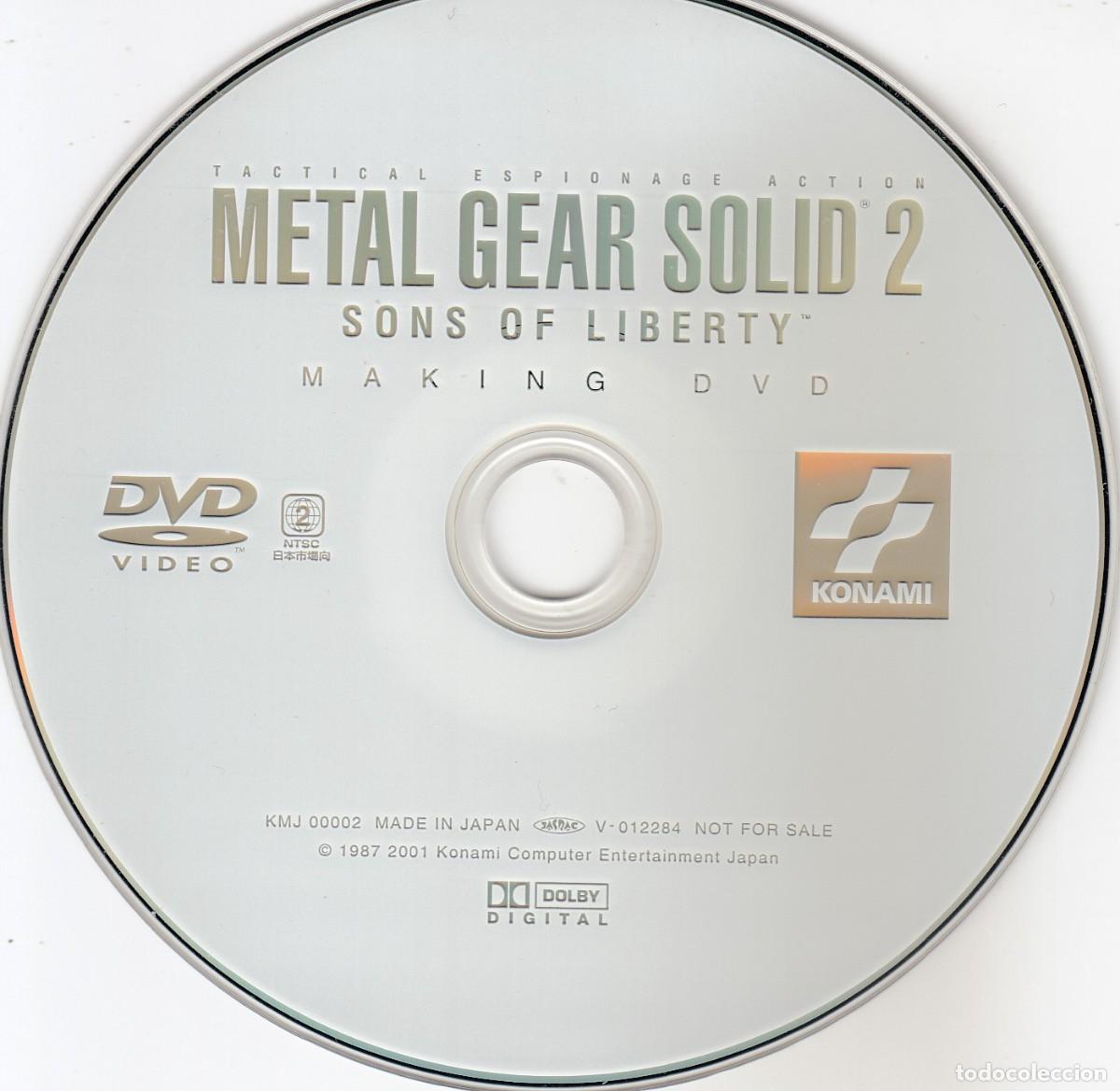 Video Games and Consoles: DVD Making of Metal Gear 2 Sons Of Liberty Japan 2001