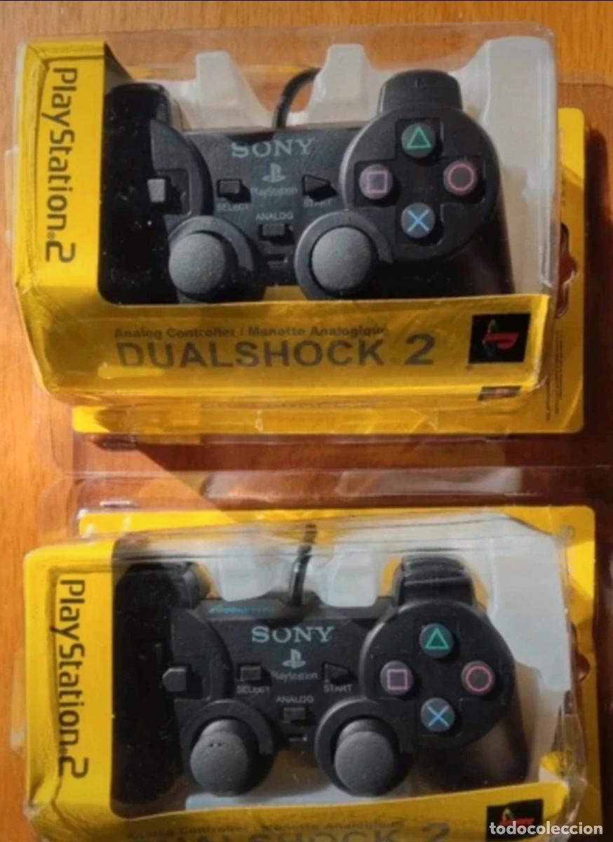 Videojuegos y consolas: 2 Mandos ps2 nuevos PlayStation2 mannete controller DualShock Commande - Foto 1