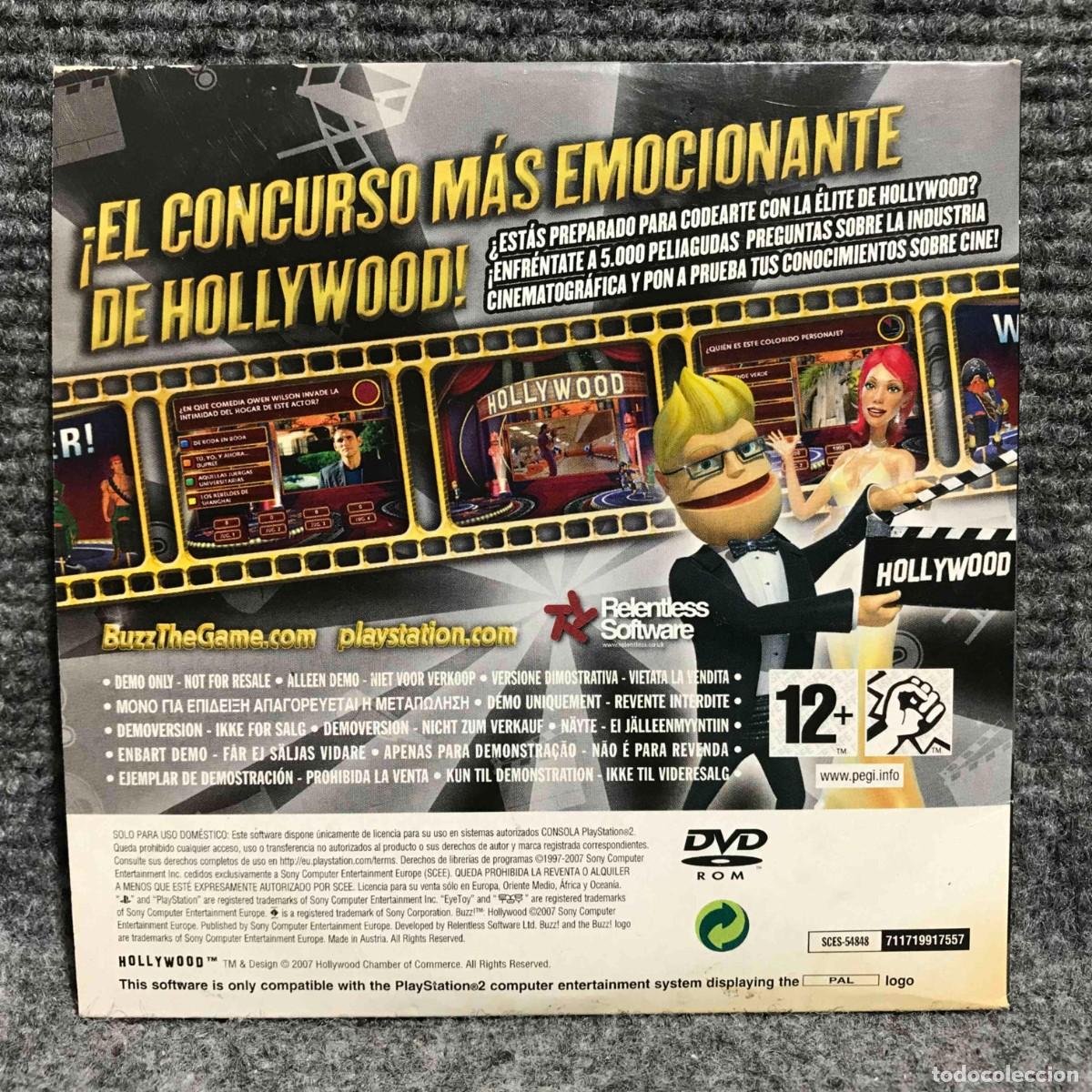 Videojuegos y consolas: BUZZ HOLLYWOOD SONY PLAYSTATION 2 PS2 - Foto 2