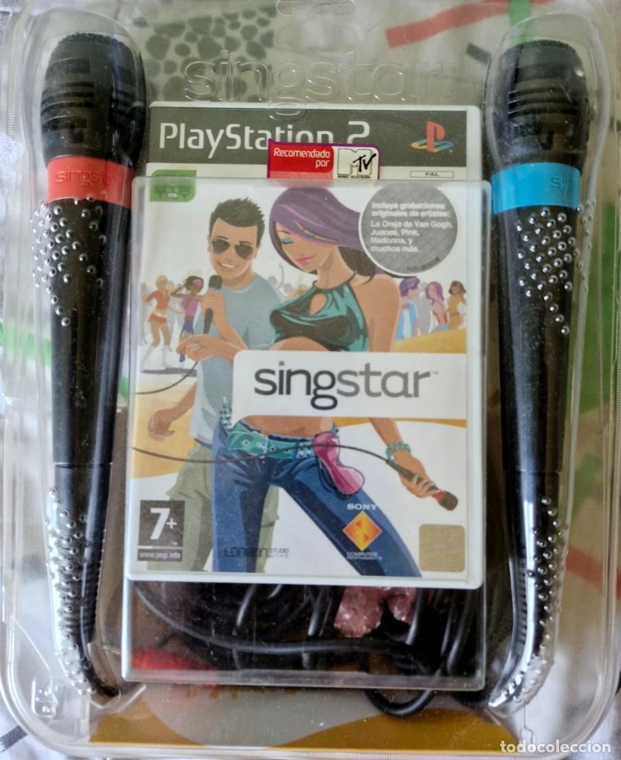 Videojuegos y consolas: SINGSTAR - SONY PLAYSTATION 2 - PS2 - PAL - MICROFONOS - Foto 1