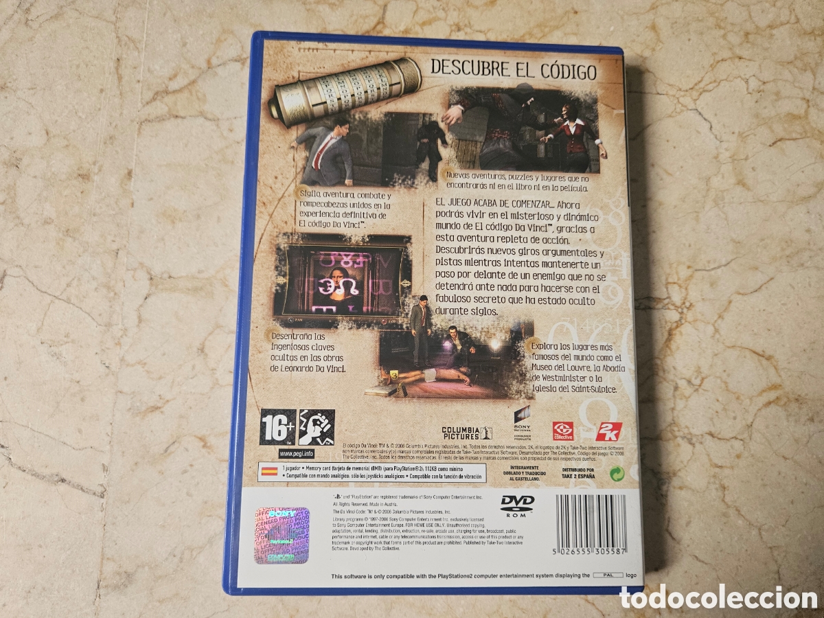 Videojuegos y consolas: SONY PLAYSTATION 2 PS2 JUEGO EL C&Oacute;DIGO DA VINCI - Foto 2
