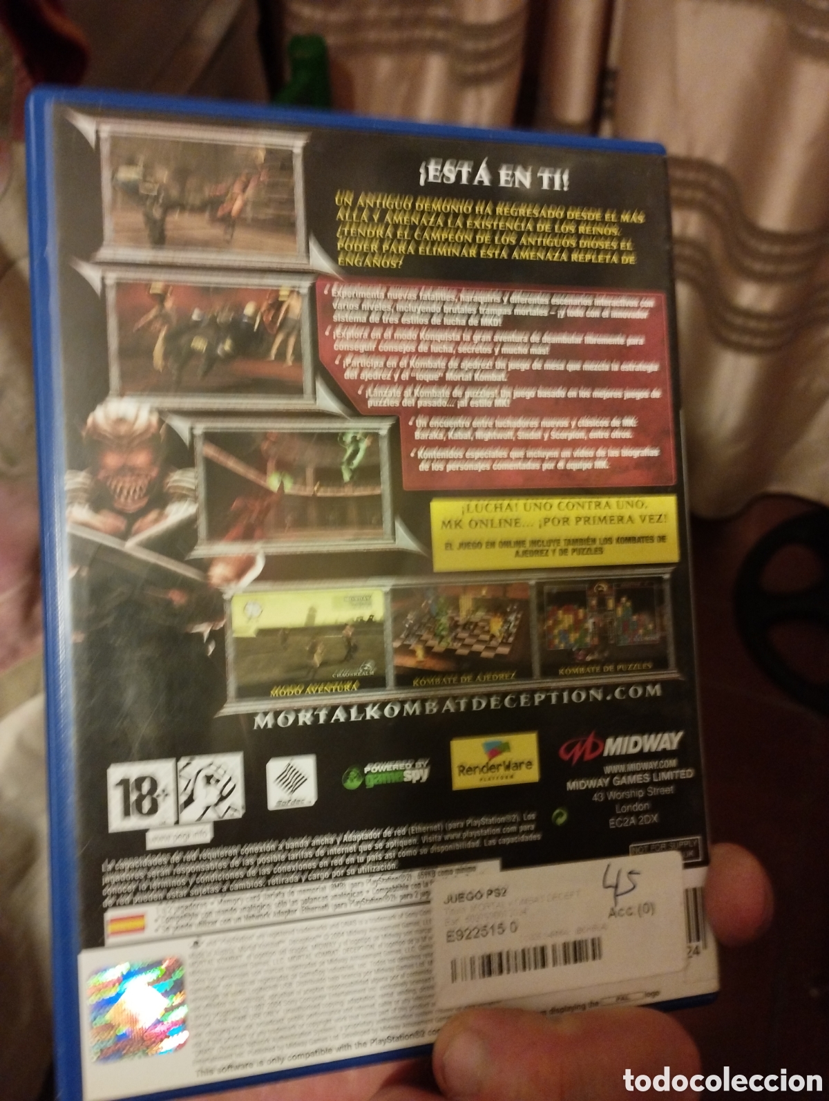 Videojuegos y consolas: Mortal kombat decepci&oacute;n PS2 - Foto 3