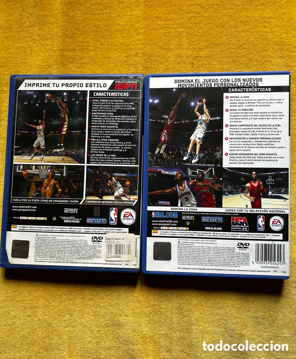 Videojuegos y consolas: Pack Ps2 NBA LIve 07 y 08 - Foto 2