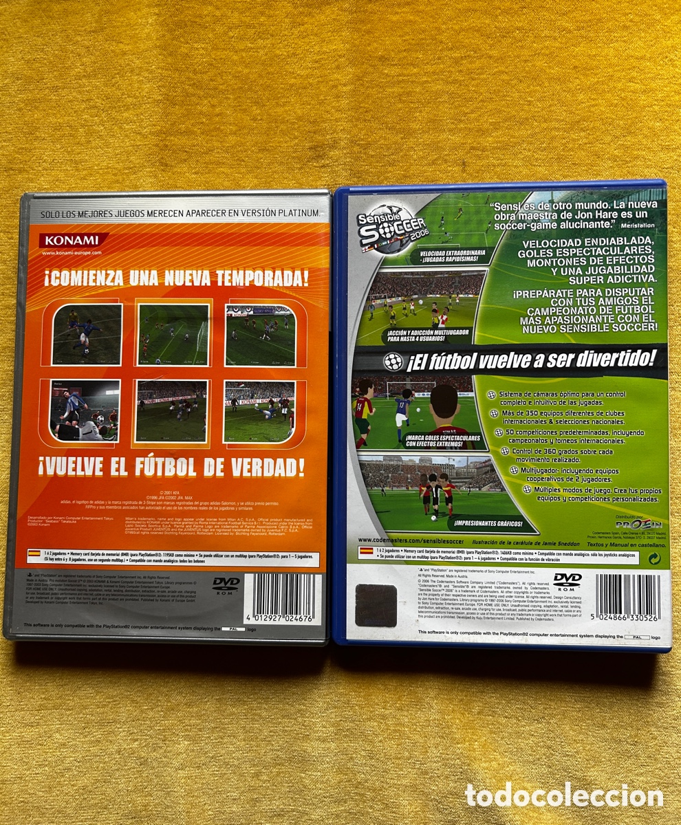 Videojuegos y consolas: Pack Ps2 PES 3/ Sensible Soccer06 - Foto 2