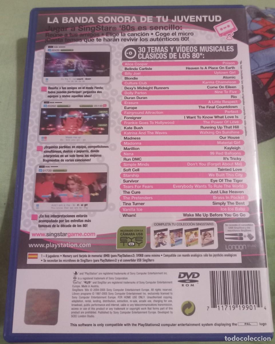 Videojuegos y consolas: SingStar 80s. PS2.. - Foto 2