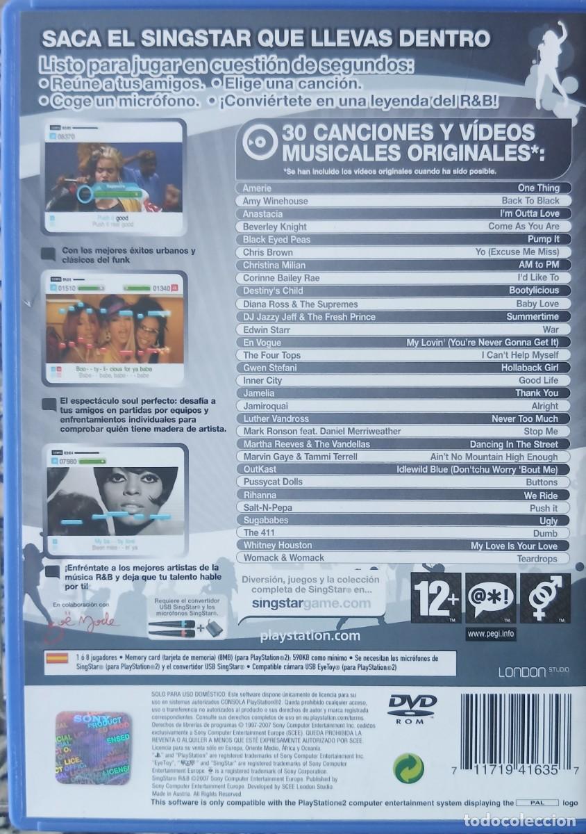 Videojuegos y consolas: SingStar R&B (Rimba Blues). PS2. - Foto 2