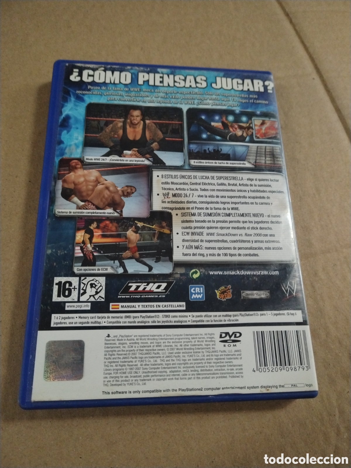 Videojuegos y consolas: SmackDown vs Raw 2008. PS2. Leer descripci&oacute;n. - Foto 2
