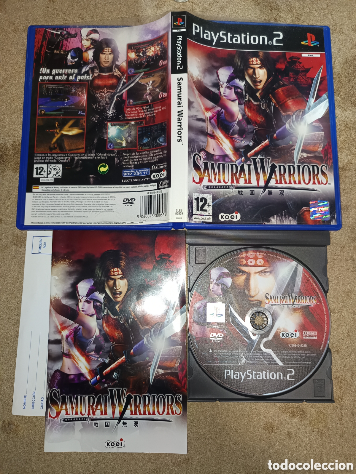 Videojuegos y consolas: PS2 SAMURAI WARRIORS PAL ESP COMPLETO - Foto 1