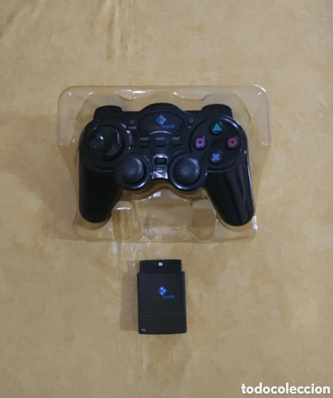 Videojuegos y consolas: Controlador inal&aacute;mbrico compatible PS2 + receptor USB - Foto 1