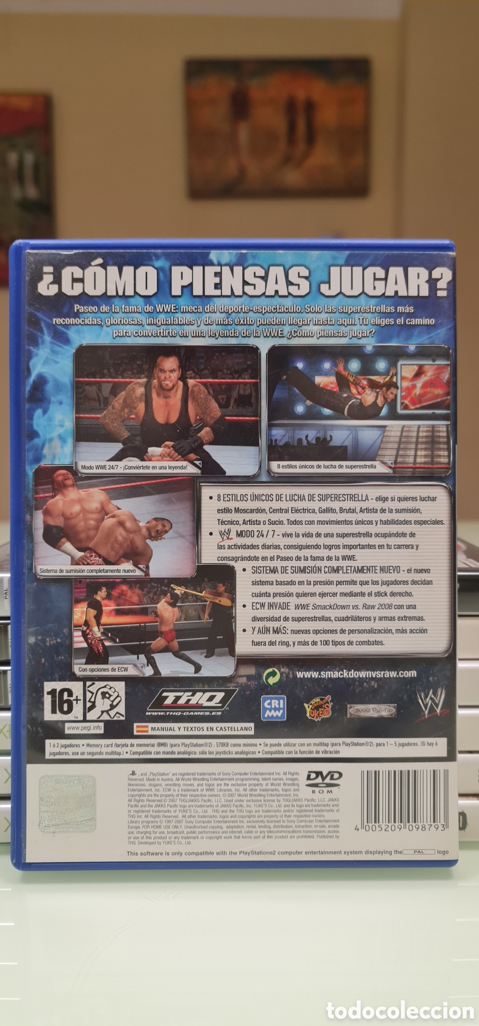 Videojuegos y consolas: Smackdown vs Raw 2008 PS2 PAL Espa&ntilde;a - Foto 3