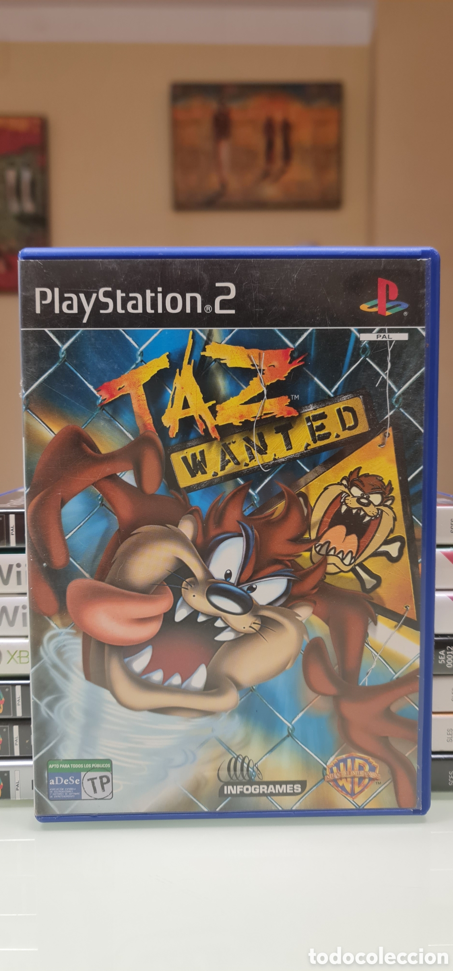 Videojuegos y consolas: TAZ WANTED PS2 PAL ESPA&Ntilde;A - Foto 1