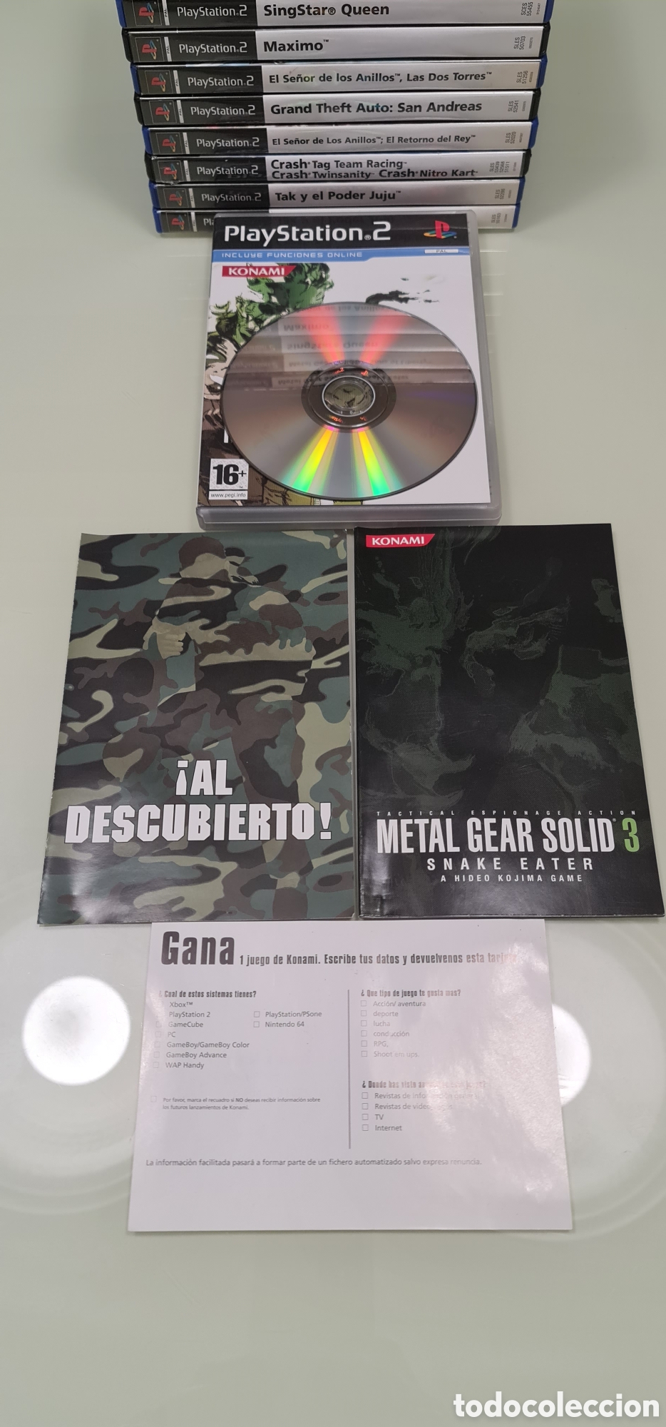Videojuegos y consolas: METAL GEAR SOLID 3 PS2 PAL ESPA&Ntilde;A - Foto 6