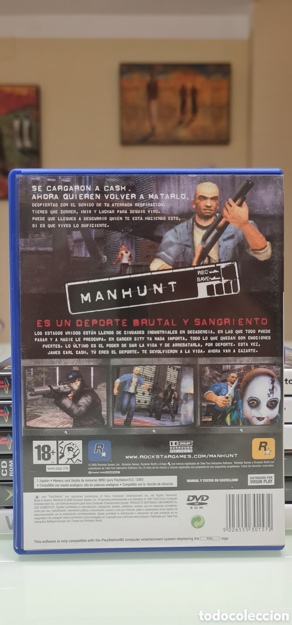 Videojuegos y consolas: MANHUNT PS2 - PAL ESPA&Ntilde;A - Foto 3