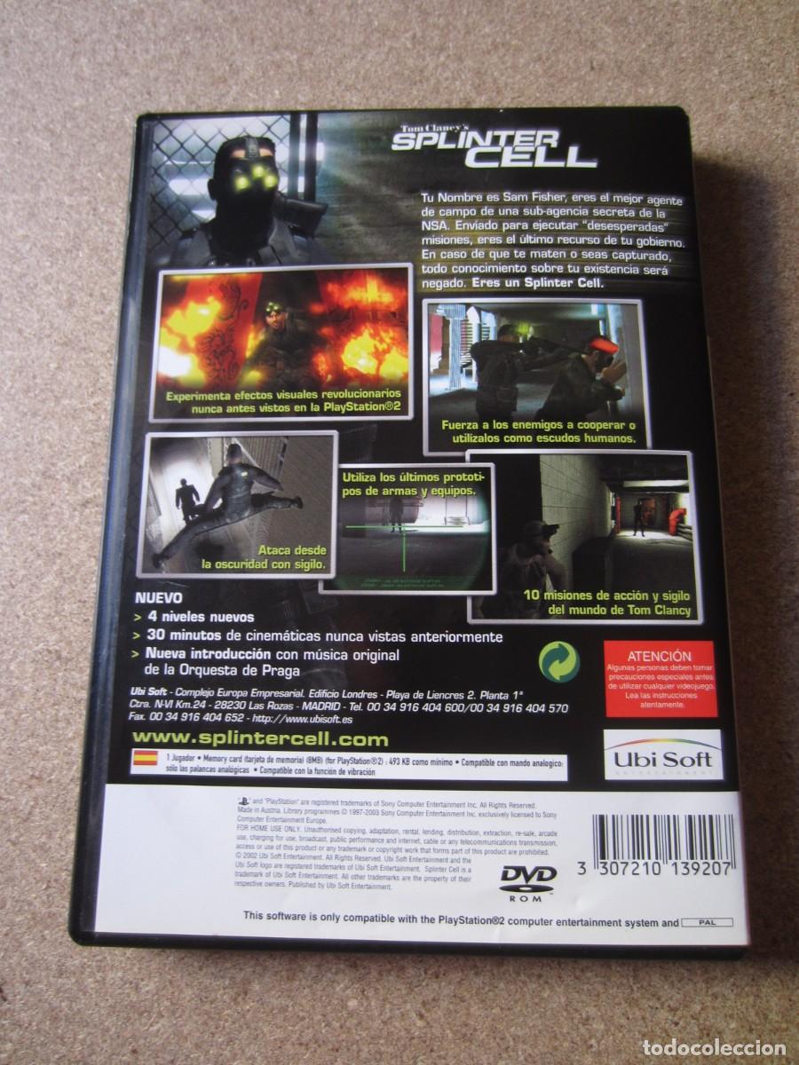 Videojuegos y consolas: Tom Clancys Splinter Cell (Sony PlayStation 2 PS2) - Foto 2