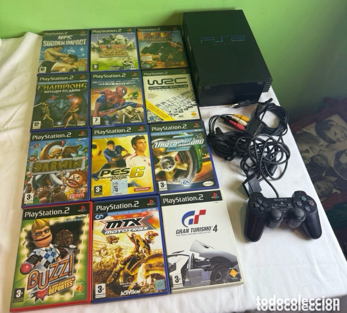 Videojogos e Consolas: Consola PlayStation 2 con 12 juegos .