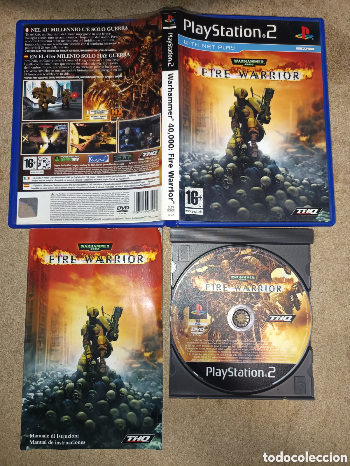 Videojuegos y consolas: PS2 WARHAMMER 40.000 FIRE WARRIOR PAL ESP COMPLETO - Foto 1