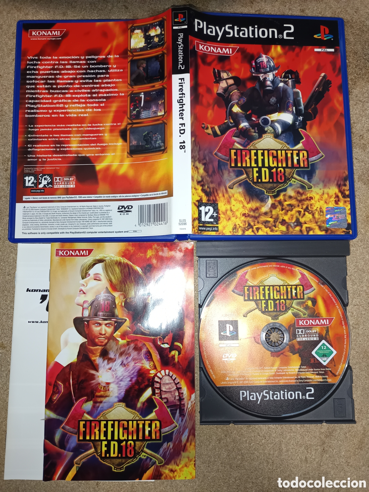 Videojuegos y Consolas: PS2 FIREFIGHTER F.D.18 PAL ESP COMPLETO