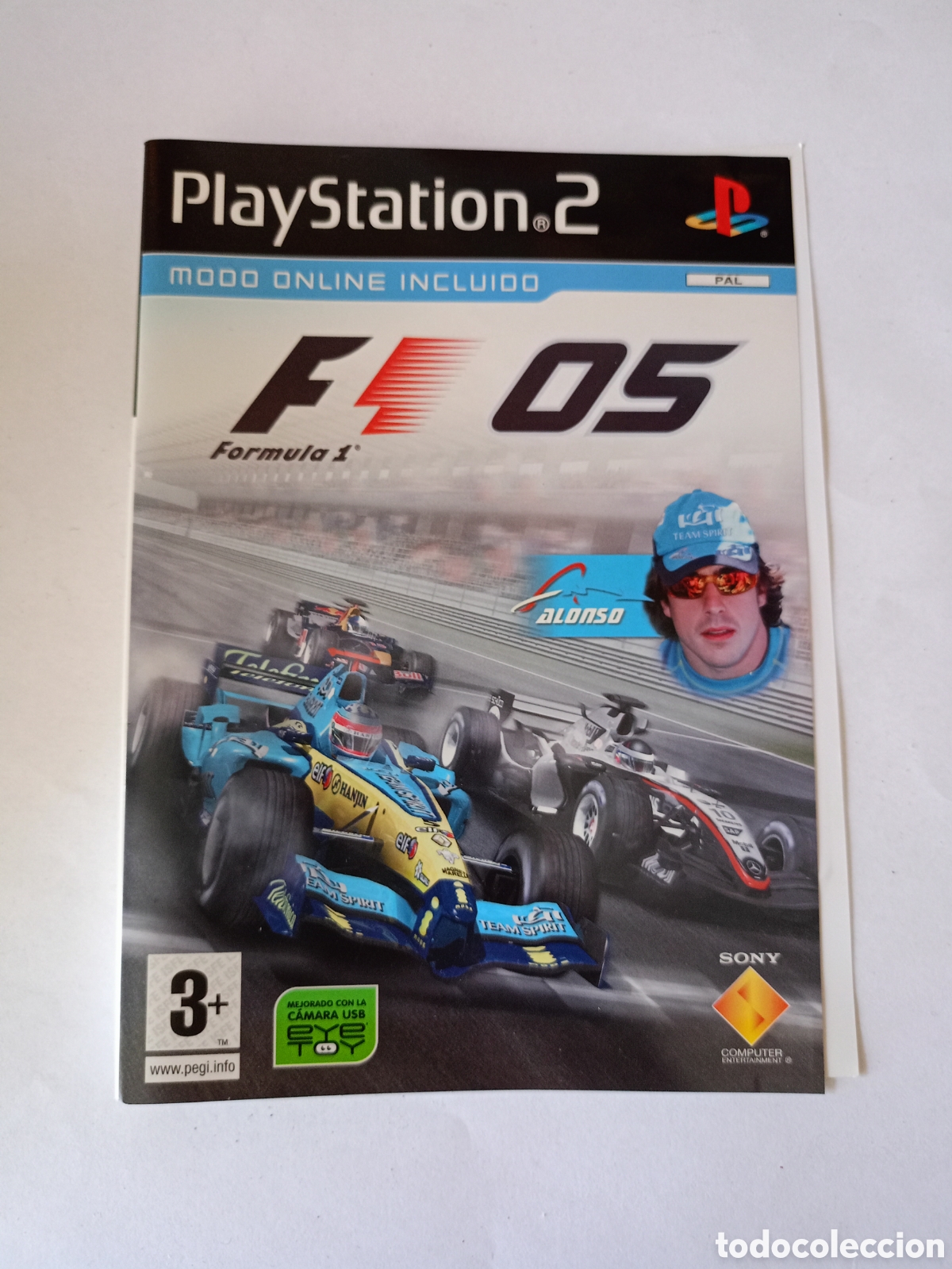 Jeux Vid&eacute;o et Consoles: Car&aacute;tula PLAYSTATION 2. F&Oacute;RMULA 1 05. CON FERNANDO ALONSO solo car&aacute;tula