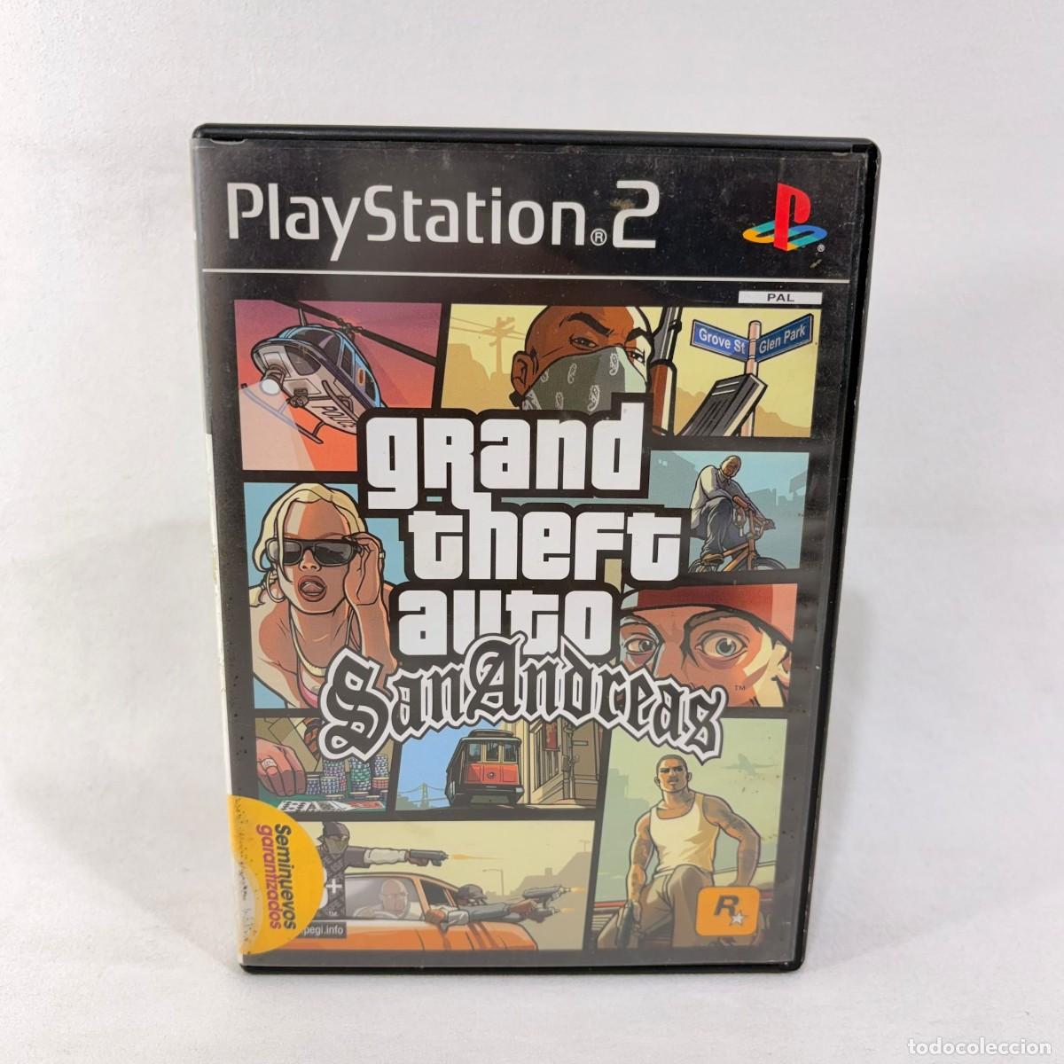 Videospiele und Konsolen: VIDEOJUEGO PLAYSTATION 2 - PS2 - GRAND THEFT AUTO SAN ANDREAS + CAJA