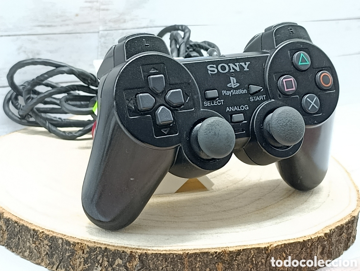 Videojuegos y Consolas: Mando PS2 Original Negro Sony
