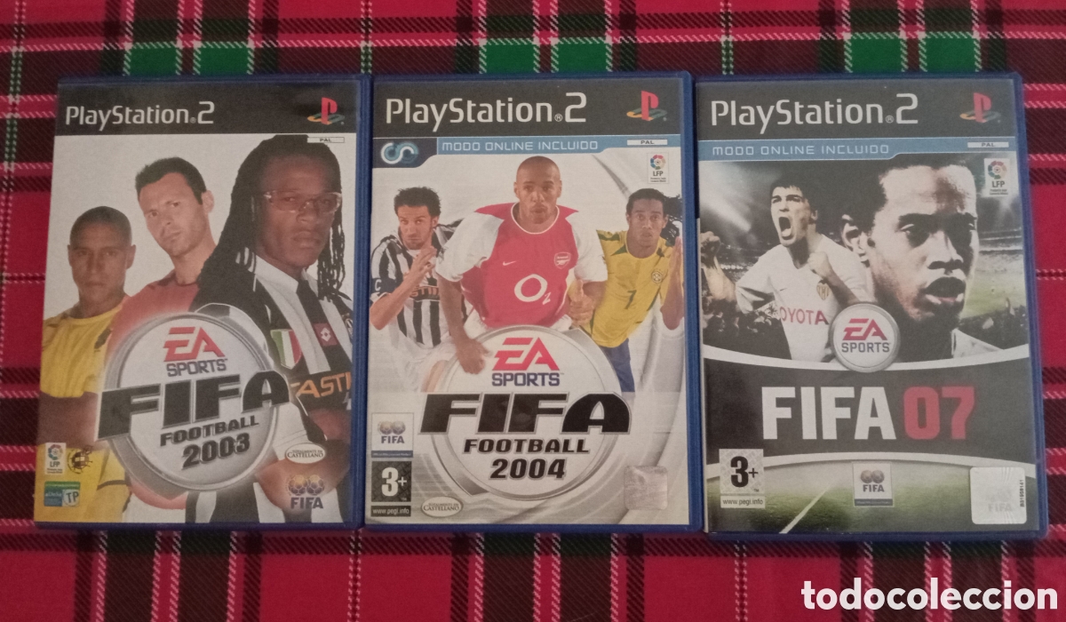 Videojuegos y Consolas: Fifa colecci&oacute;n 3 Juegos PS2 completos