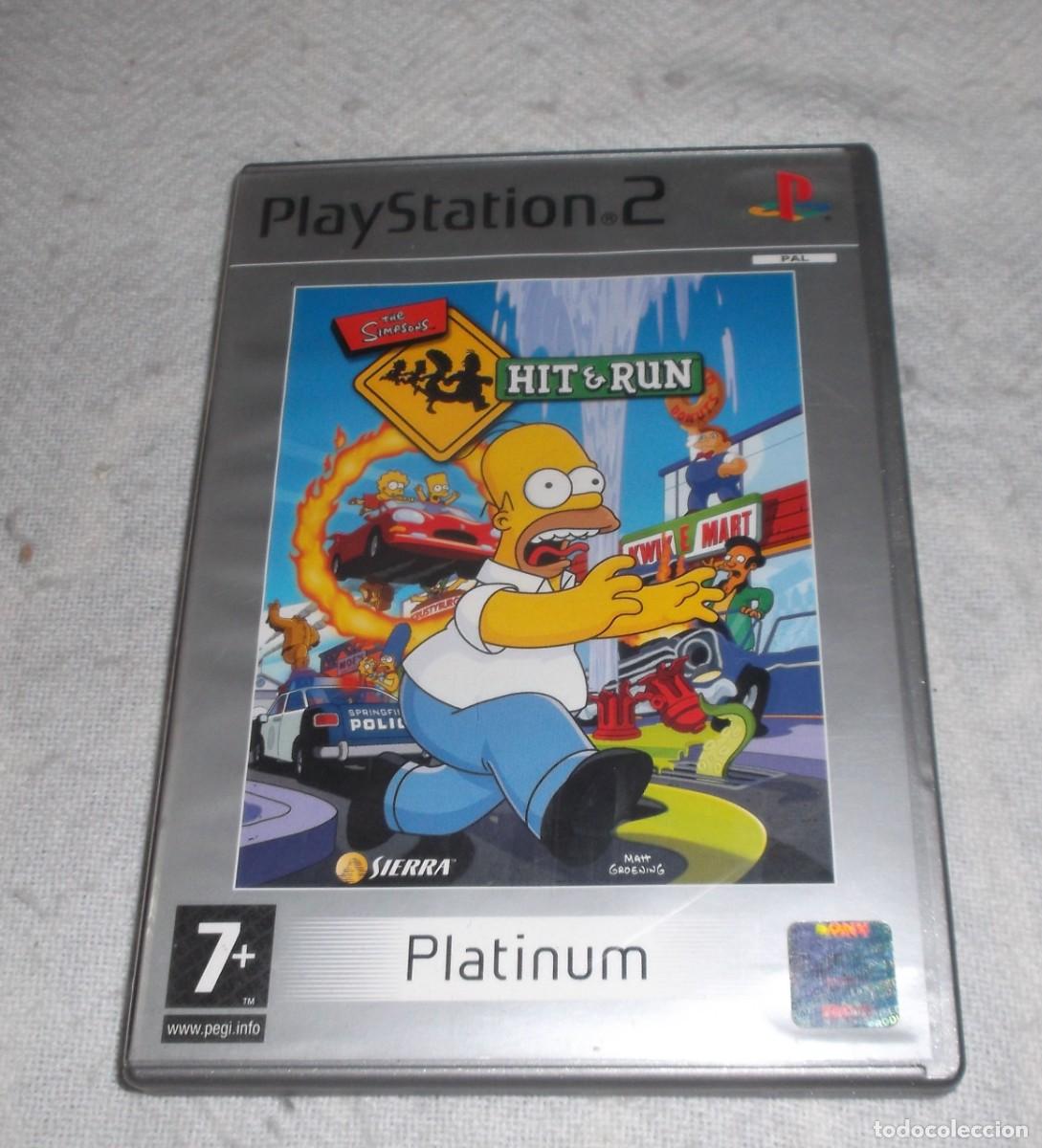 Videojuegos y Consolas: juego playstation 2 the simpson hit-run platinum
