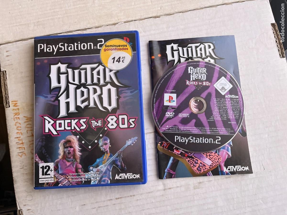 Videojuegos y Consolas: GUITAR HERO ROCKS THE 80 80S- PS2 PLAYSTATION 2 PLAY STATION TWO KREATEN