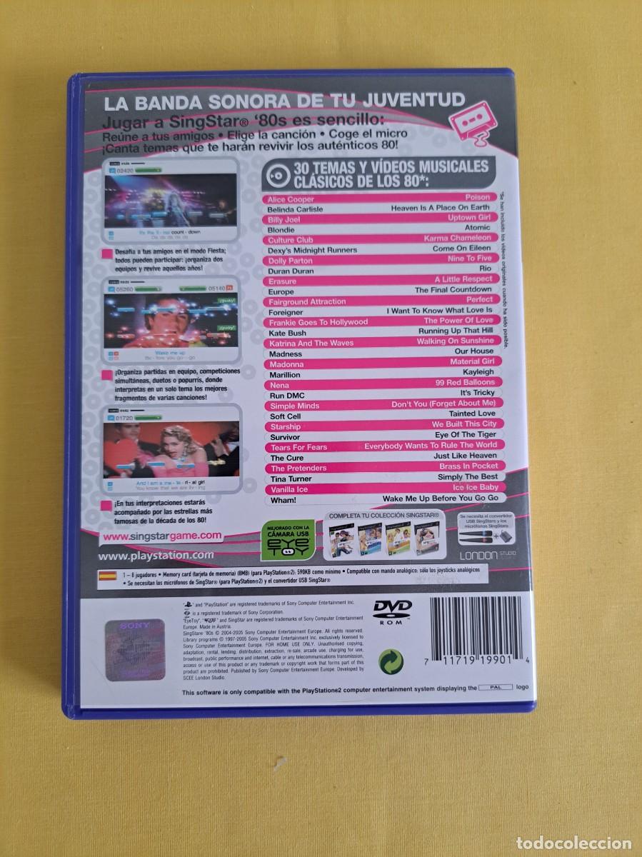 Videojuegos y consolas: SINGSTAR 80S - PLAYSTATION 2 - EN ESPA&Ntilde;OL - Foto 3
