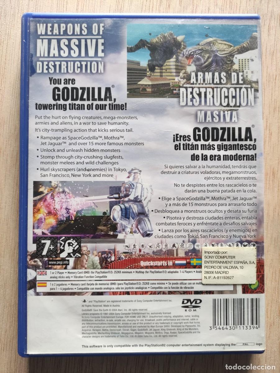 Videojuegos y consolas: GODZILLA SAVE THE EARTH PS2 PLAYSTATION 2 - Foto 2