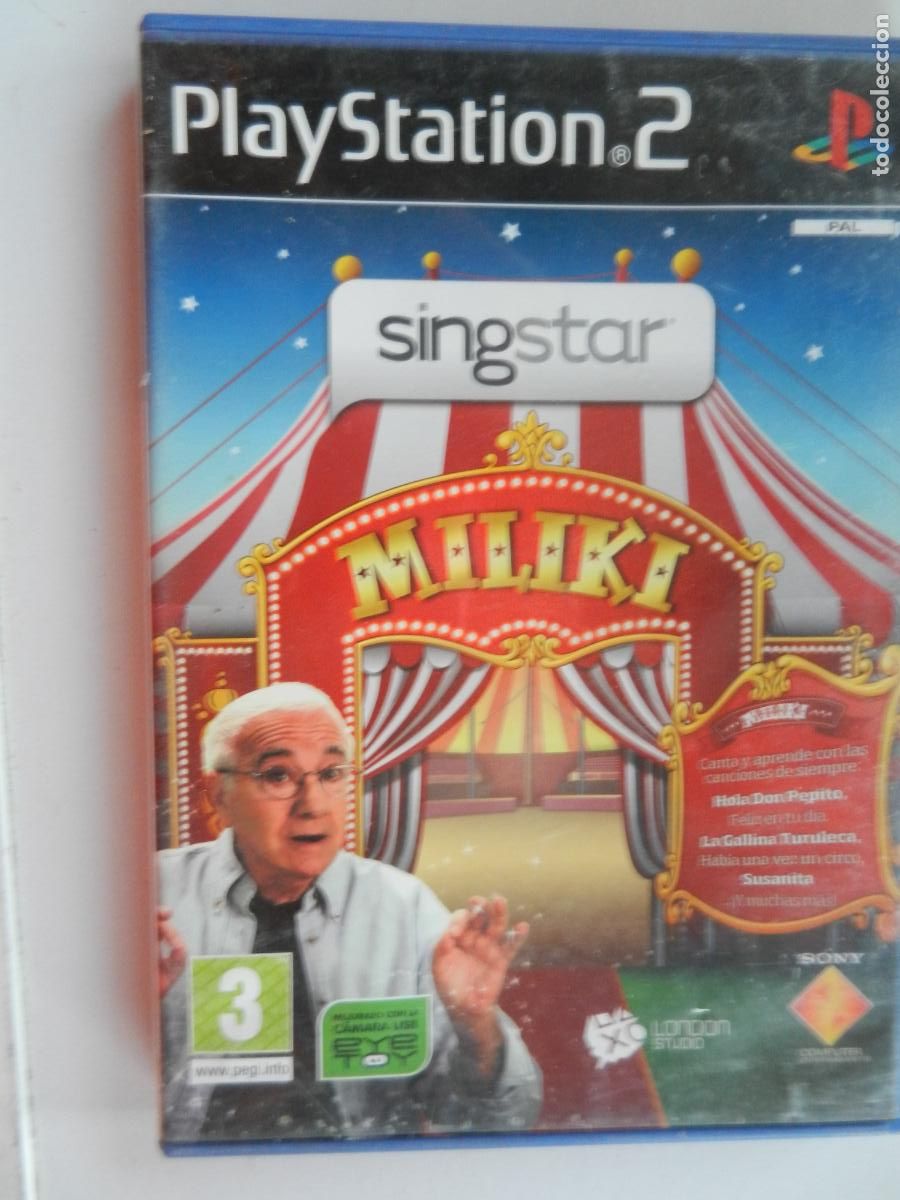 Videojuegos y Consolas: SINGSTAR MILIKI PLAY STATION 2 SONY CD+INTRUCCIONES