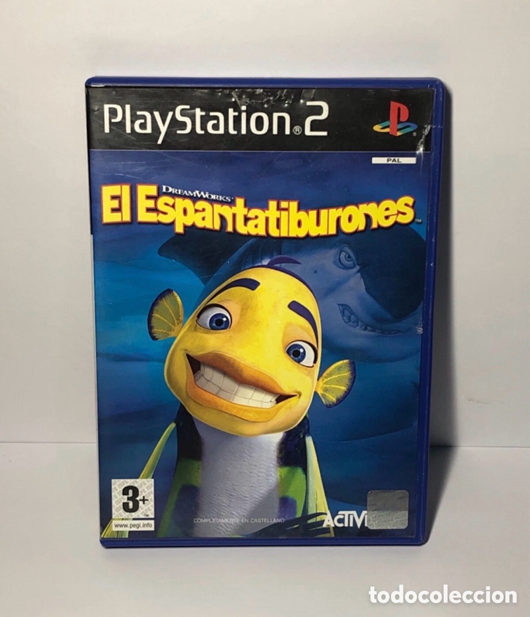 Videojuegos y Consolas: Espantatiburones PS2 con Manual - Versi&oacute;n PAL!