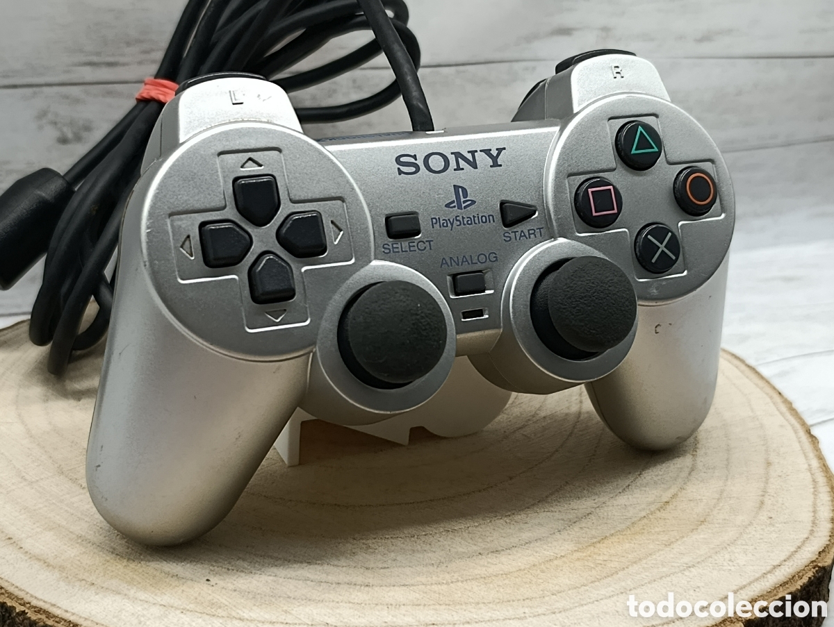 Videojuegos y Consolas: Mando PS2 Sony Plata Original