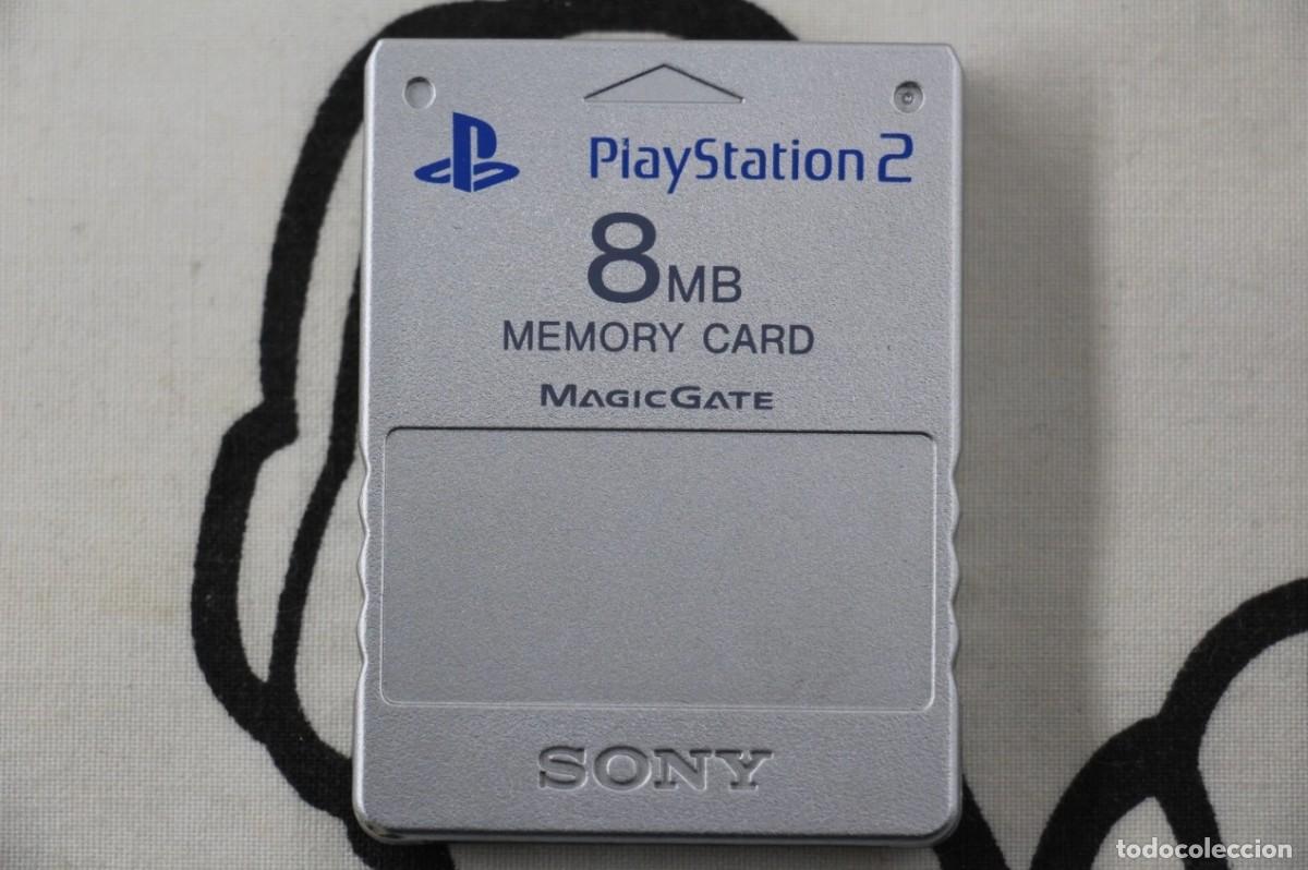 Videojuegos y consolas: PLAY STATION 2 PS2 MEMORY CARD MAGIC GATE PLATEADA OFICIAL FUNCIONANDO - Foto 1