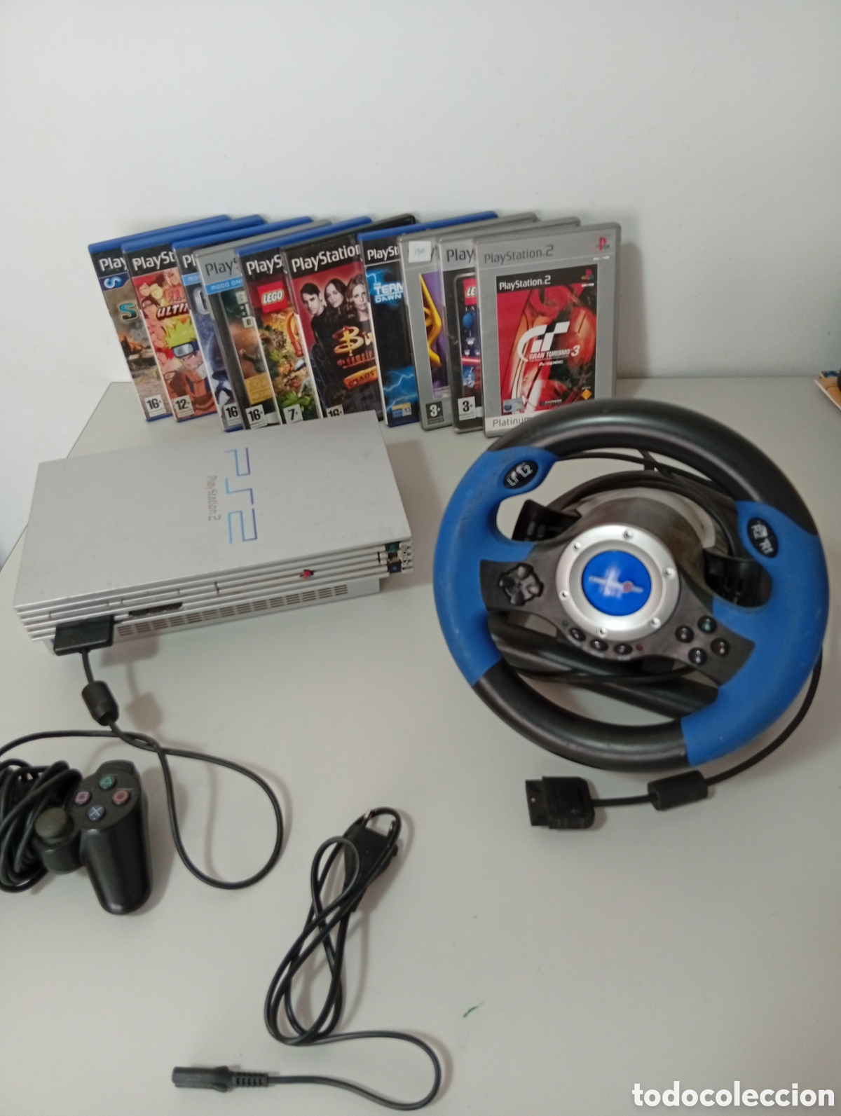 Videojuegos y Consolas: Lote de PlayStation 2 consola y juegos funcionando