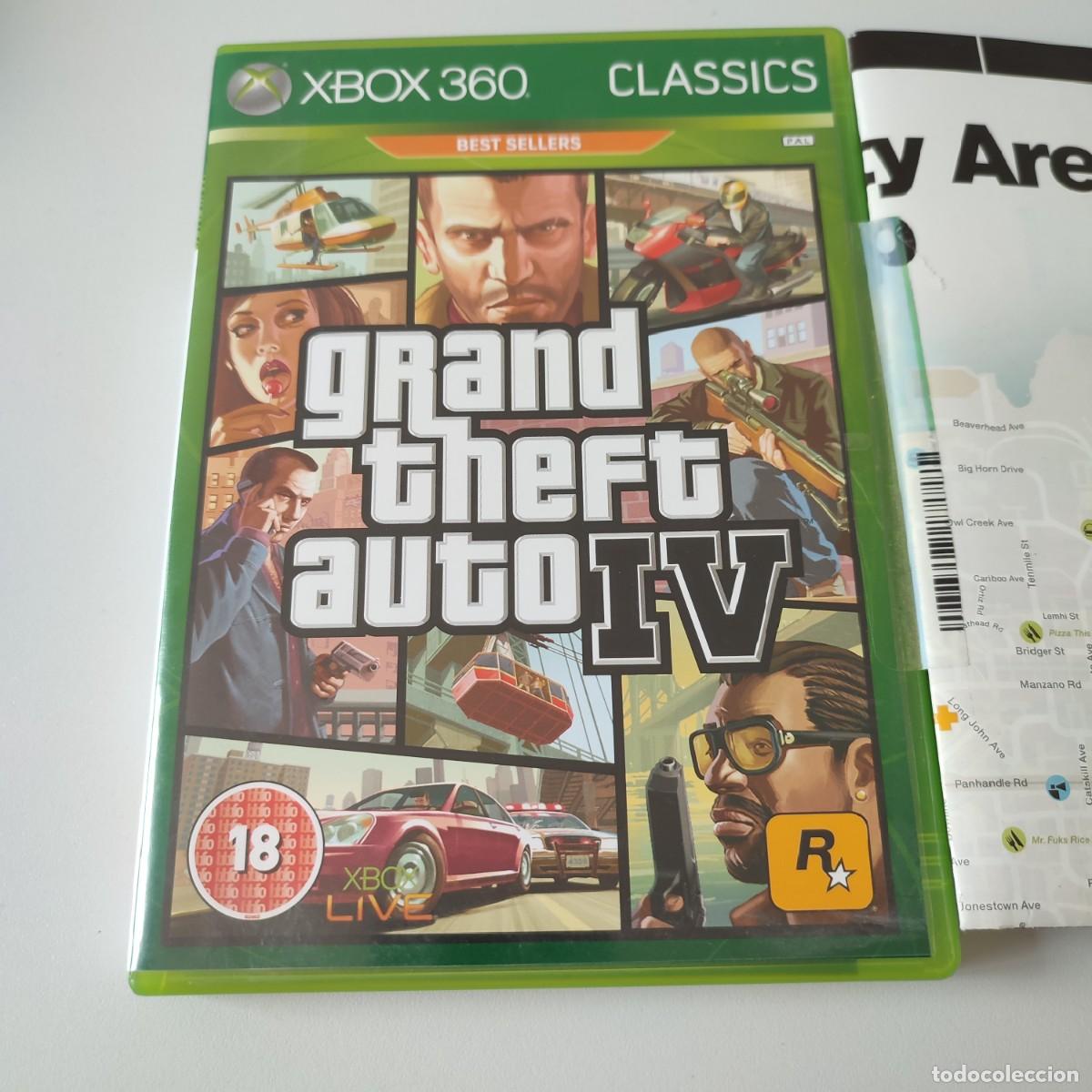 Videojuegos y Consolas: JUEGO XBOX 360 BEST SELLERS CLASSICS GTA IV GRAND THEFT AUTO 4
