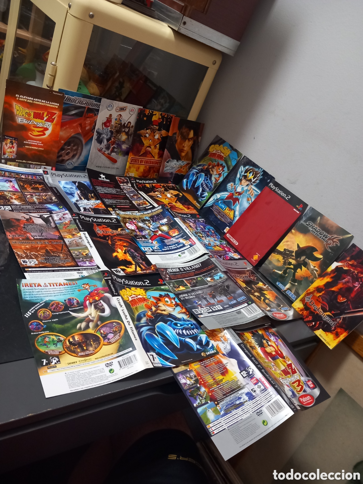 Videojuegos y Consolas: PLAYSTATION 2 DRAGON BALL SONIC CRASH GRAN LOTE DE CATALOGOS Y CARCASAS ORIGINALES