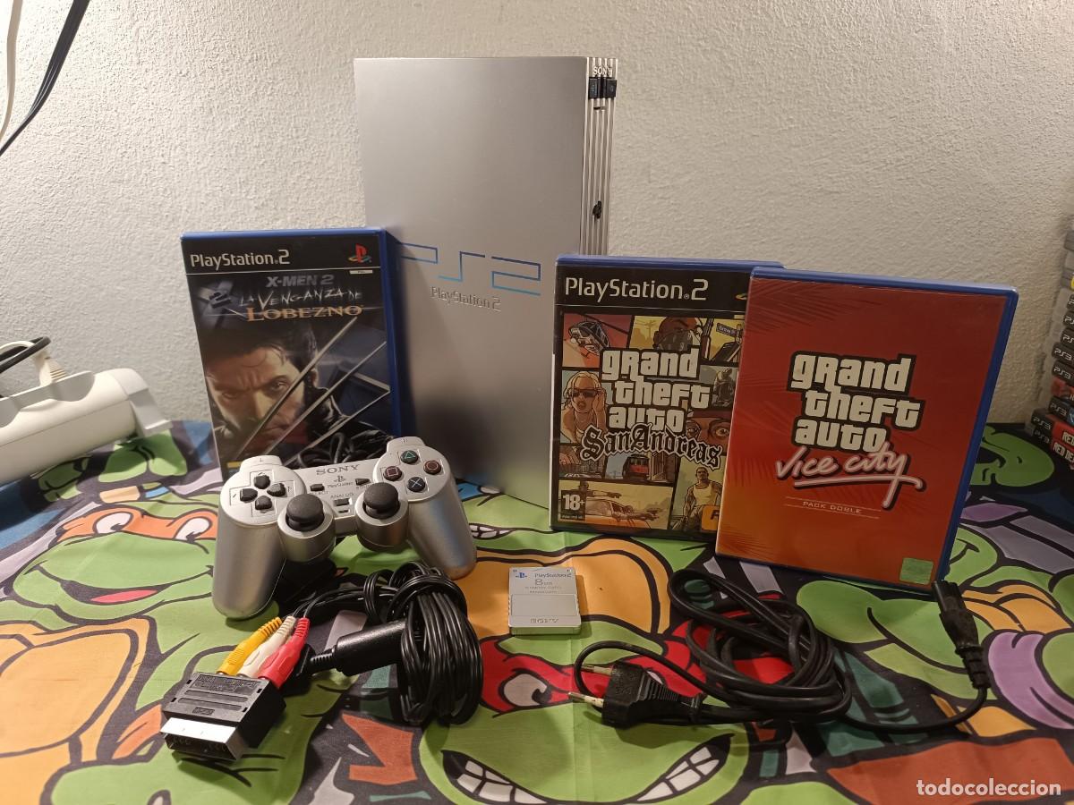 Videojuegos y Consolas: Ps2 Fat Silver + saga Grand Thef Auto + memory !
