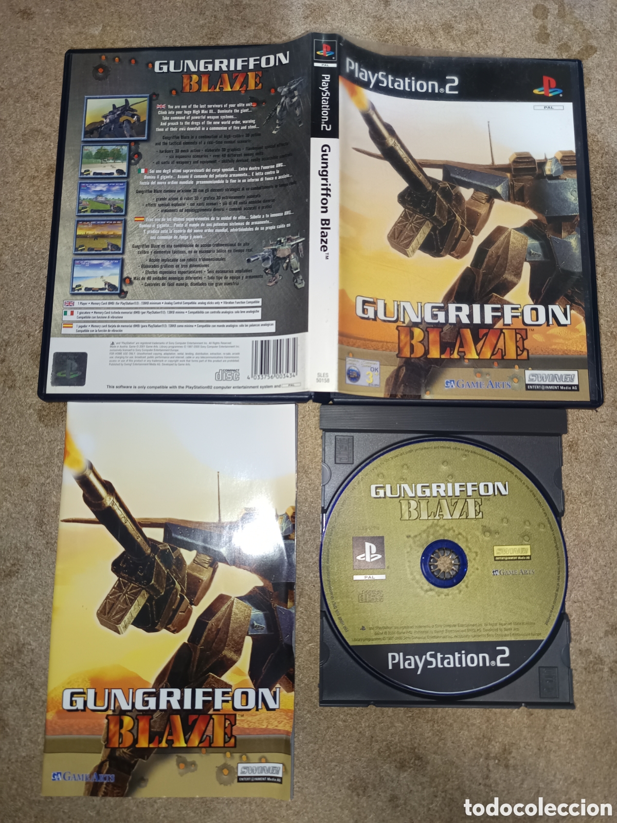 Videojuegos y Consolas: PS2 GUNGRIFFON BLAZE PAL ESP COMPLETO