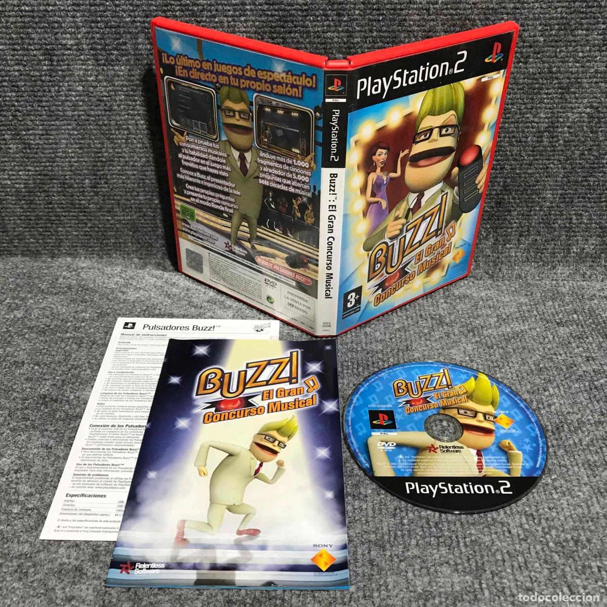 Videojuegos y Consolas: BUZZ EL GRAN CONCURSO MUSICAL SONY PLAYSTATION 2 PS2