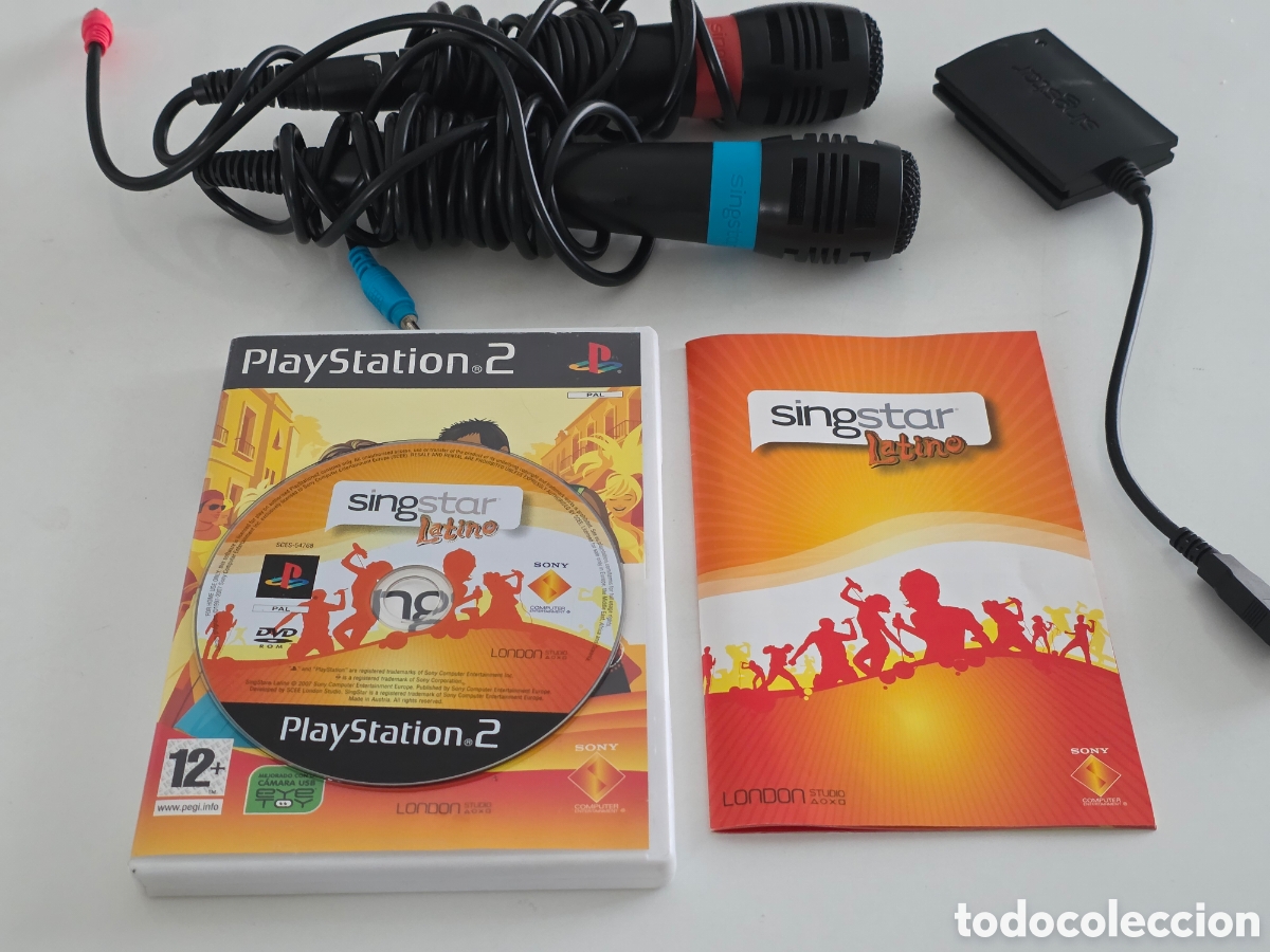 Videojuegos y consolas: singstar latino ps2 + micros usb - Foto 2