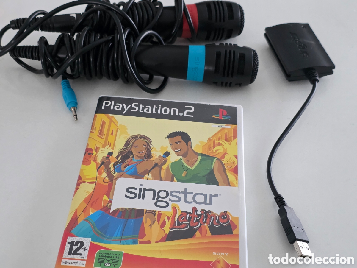 Videojuegos y consolas: singstar latino ps2 + micros usb - Foto 4