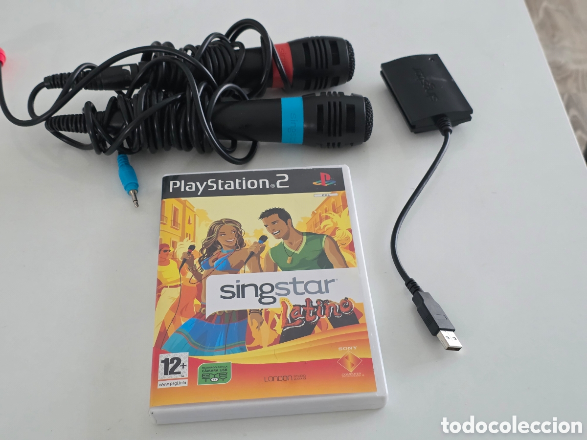 Videojuegos y consolas: singstar latino ps2 + micros usb - Foto 6