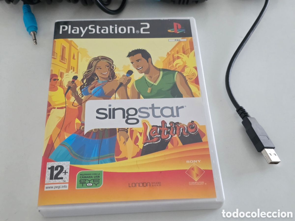 Videojuegos y consolas: singstar latino ps2 + micros usb - Foto 7