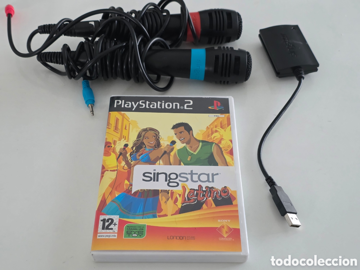 Videojuegos y consolas: singstar latino ps2 + micros usb - Foto 9