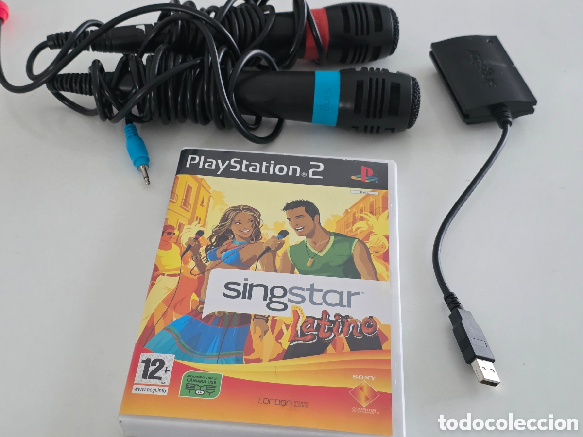 Videojuegos y Consolas: singstar latino ps2 + micros usb