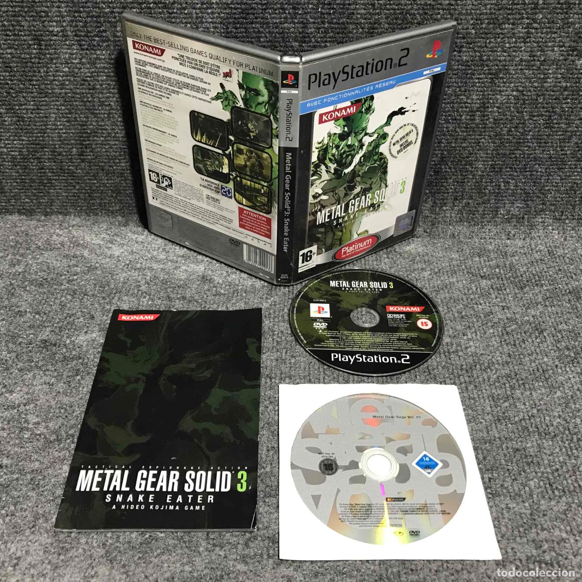 Videojuegos y Consolas: METAL GEAR SOLID 3 SNAKE EATER+METAL GEAR SAGA VOL 01 SONY PLAYSTATION 2 PS2