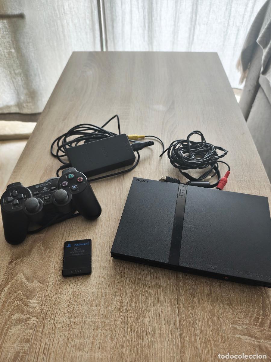 Videojuegos y Consolas: Consola Play Station 2 + Mando + Memory + Cables